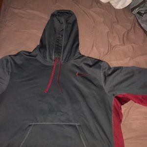 Nike hoodie grey and maroon size XXL
